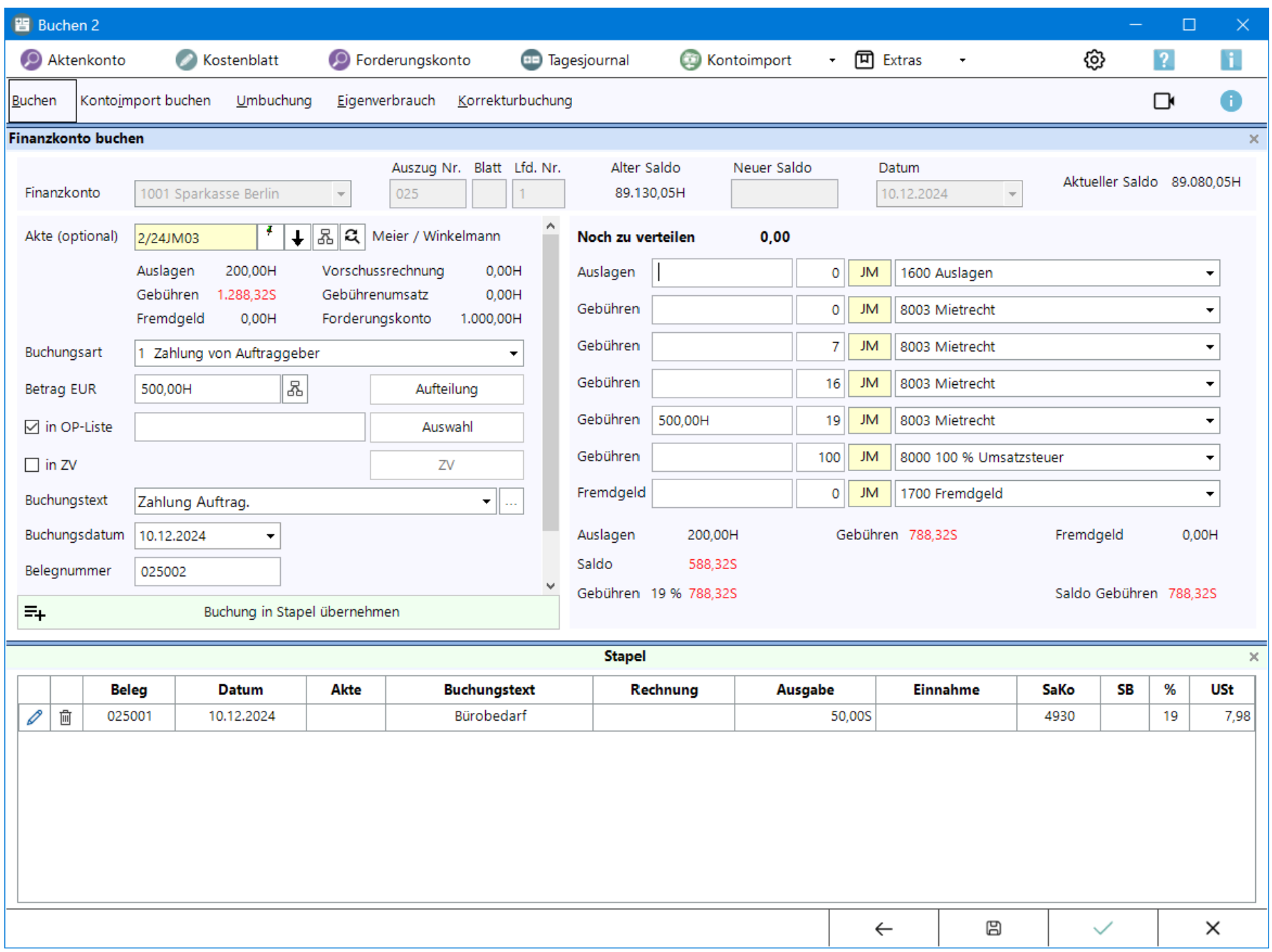RA-MICRO Buchen 2 - die moderne Buchungsmaske für RA-MICRO Finanzbuchhaltung
